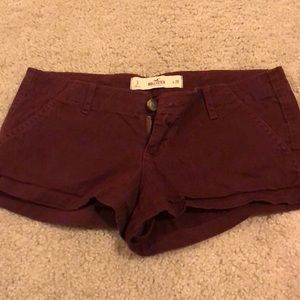 Maroon Hollister Shorts